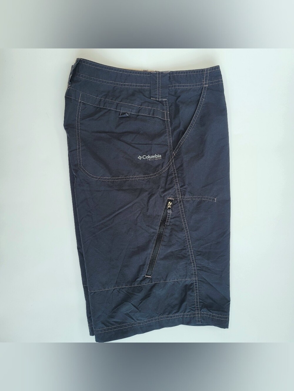 Columbia Field Gear Shorts Mens Sz 34 Black Omni-Shade Hiking Outdoors Fishing